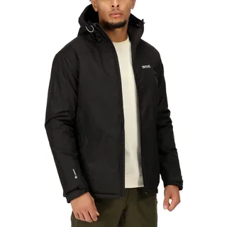 Regatta Herren Thornridge Ii Waterproof Thermo-guard Insulated Hooded Outdoor Jacket Wasserdichte isolierte Jacke, Schwarz, 50