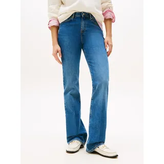 Tommy Hilfiger Damen, Jeans Hose Flo Bootcut Mid Rise, Blau flo, 30W/30L