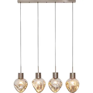 Kare-Design Hängeleuchte , Grau , Glas , 110x160x25 cm , höhenverstellbar , Lampen & Leuchten, Innenbeleuchtung, Hängeleuchten, Pendelleuchten