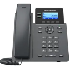 Grandstream GRP2602G IP phone Black 2 lines LCD Wi-Fi, Telefon, Schwarz