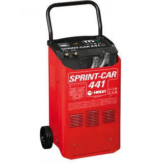 Helvi sprint CAR 441 - Batterieladegerät und Starter auf Rädern - 12/24 V