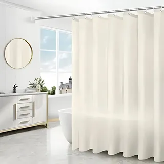 mumbi Duschvorhang Vorhang Dusche Duschvorhänge 180x200 Badewannenvorhang Ersatzvorhang Beige, 180x200cm