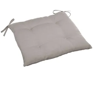 Hespéride - Quadratisches Stuhlkissen 4 Punkte Korai Taupe - 40 × 40 × 4 cm - Taupe Grey