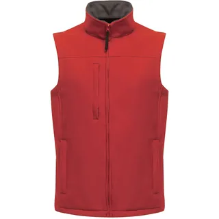 Regatta Professional Softshell-Weste Flux für Herren, klassisches Rot, Größe M, wasserabweisend und wärmend