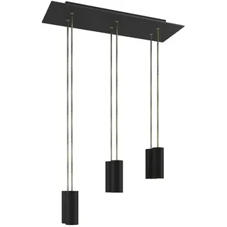 Creative Cables Rectangular Rose-one Xxl 6 Falls With Bulbs Hängelampe - Matt Black - One Size