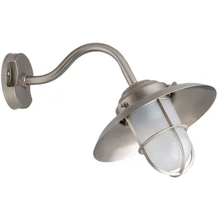 Außenlampe Messing Glas IP43 rostfrei Maritimer Stil Wandleuchte Balkon Haus Hof