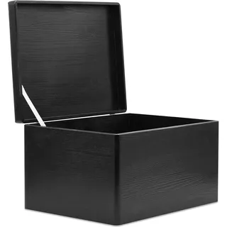 Creative Deco Holzkiste 40 x 30 x 24 cm 1-tlg. schwarz