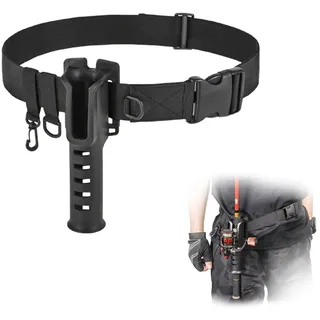 Angelrutenhalter Gürtel Verstellbarer,Angelrutenhalter Gürtel,Angeln Watgürtel Watgürtel für Surf Casting,Einstellbarer Stützgürtel Gürtel,Tragbarer Angelruten-Einsetzer Outdoor Fishing Essential Tool