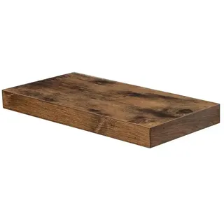 VASAGLE Wandregal 40 x 20 x 3,8 cm Braun