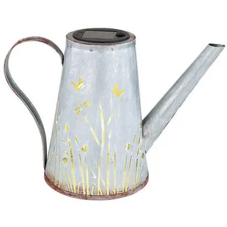 GLOBO Solarleuchte, Blau, Schwarz, Metall, Kunststoff 14x19x27 cm mit Schalter, Solarleuchten