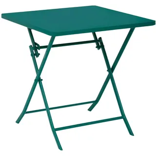 Hespéride – Greensboro 2-Sitzer-Klapptisch, quadratisch, opalfarben – Verstärkter, rostfreier Stahl – Gartenmöbel für Balkon und Terrasse