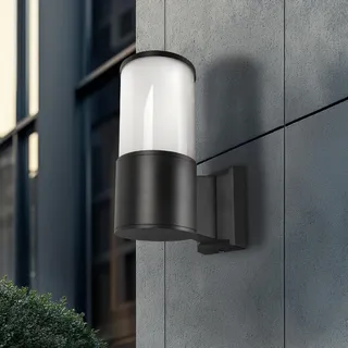 Miratic Außenleuchte IP54 - Aussenlampe Wand E27 - Wandleuchte Aussen - Außenlampe - Robuste und Wetterbeständige Außenbeleuchtung für Haus und Garten Schwarz (ohne Bewegungssensor)