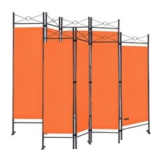 Paravent 2er-Set Orange 180x163cm