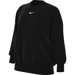 Nike Sportswear Phoenix Fleece Oversize-Damen-Sweatshirt Mit Rundhalsausschnitt, Black/Sail, FZ4270-010, XL