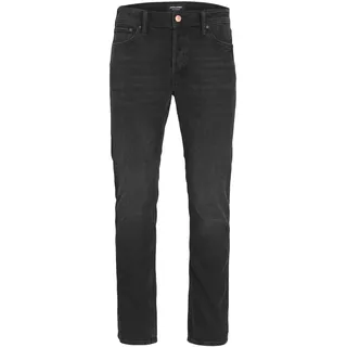 JACK & JONES Hose MIKE Tapered Jeans im 5-Pocket-Style mit Knopfleiste und Gürtelschlaufen