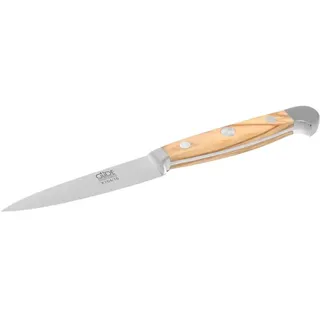 franz gã1⁄4de GÜDE Solingen Spickmesser 10 cm Alpha Olive Office Messer, Doppelkropf, Handmade Germany