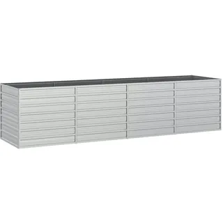 vidaXL Garten-Hochbeet 320 x 80 x 77 cm Silber
