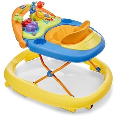Chicco Walky Talky Baby Lauflernwagen mit Aktivitätszentrum, Spielzeug für Erste Schritte mit 3D-Spielbogen, Lichter und Geräusche, Höhenverstellbar, Lauflernhilfe, Lernspiele ab 6 Monaten, max. 12 kg