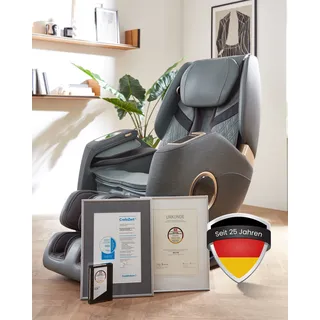 Massagesessel EASYRELAXX PLUS in grau schwarz - Grau