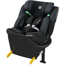 Maxi-Cosi Emerald 360 S i-Size, Autositz 360 Grad drehbar, 0–12 Jahre (40–150 cm), Auto Kindersitz, Baby Autositz, FlexiSpin-Drehung, 4 Liegepositionen, G-CELL Seitenaufprallschutz, Tonal Black