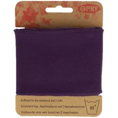 Opry Bündchen elastisch 6cm breit - Farbe Violett- 110 cm Lauflänge