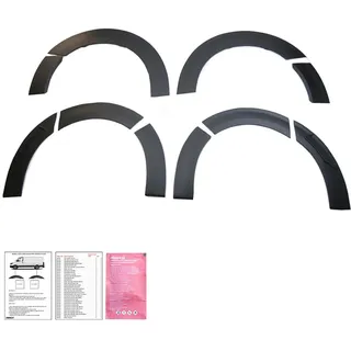 Oneway Satz Radlaufleisten kompatibel mit Volkswagen Transporter T7 2024- (Langer Radstand) - Mattschwarz