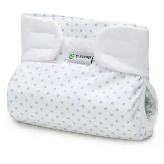 T-Tomi Orthopädisches Spreizhöschen für breites Wickeln - klettverschluss Blue dots (5-9 kg) 1 St