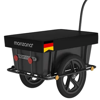 monzana Lastenanhänger schwarz