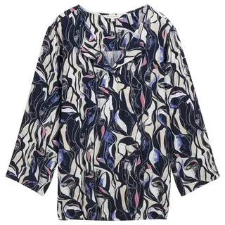 Tom Tailor Da. Gemusterte Bluse mit LENZING(TM) ECOVERO(TM)