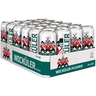 Wicküler Pilsener, würzig frischer Geschmack. 24x0,50 L Dose EINWEG