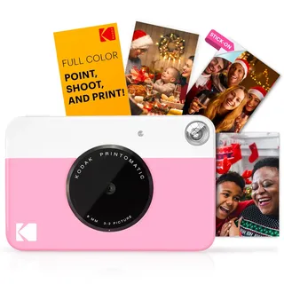 Kodak RODOMATICPK Printomatic Sofortbildkamera, Weiß/Rosa