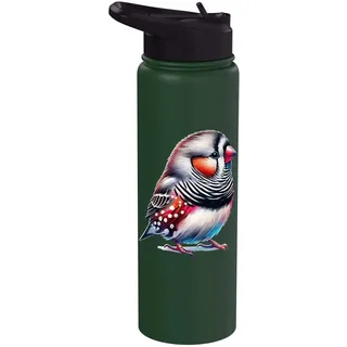 Zebra Finch Zebrafink Stainless Steel Insulated Water Bottle