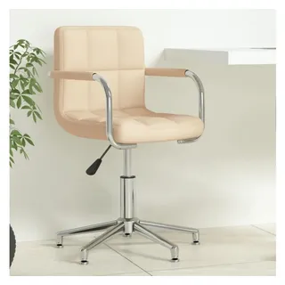 vidaXL Bürostuhl Drehbar Stoff Creme