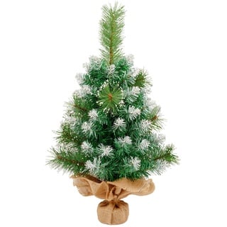 AGM Mini-Weihnachtsbaum, 60 cm, mattiert, für Weihnachten, Zuhause, Küche, Esstisch, Dekoration