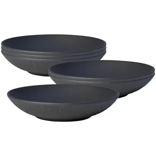 Villeroy & Boch Manufacture Rock Schale flach ø 23,5 cm 6er Set