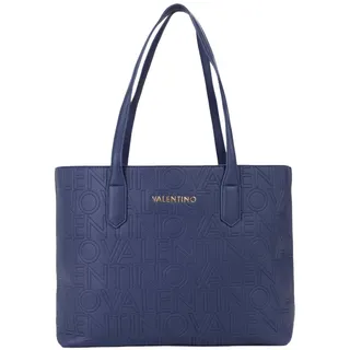 Valentino Shopper Schultertasche Pansy Shopping Bag Blu dunkelblau