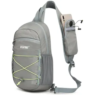 G4Free Leichte Schultertasche & Brusttasche Sportliche-Sling Bag Herren Damen für Reise Wandern Laufen Klettern