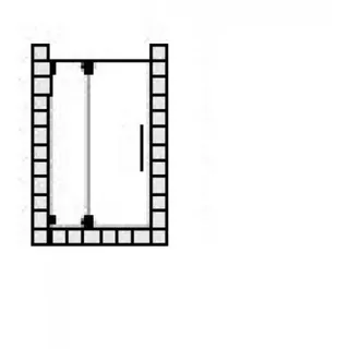 SPRINZ Achat R Plus Maßanfertigung Pendeltür o. Tür mit Seitenteil für Nische, Maße bis: 1200x2000mm, AR21.1SOSM, Duschkabine: Beschlagteile: Sonderoberfläche, Glasart: Kristall hell mit SpriClean und