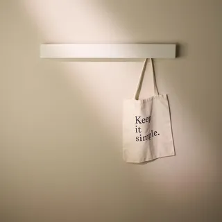 Designfabrik Hamburg Garderobe | Garderobenhaken | Kleiderstange Wandmontage | Garderobenleiste aus Metall | Wandgarderobe mit versteckten Haken | Modernes Design Weiß 80 cm