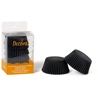 Decora 75 Backförmchen, Schwarz, 50 x 32 mm, Papier, 30 x 5 x 3.2 cm