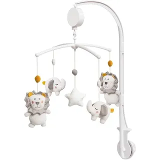 Interbaby - Musik-Mobile Löwe für Babys, Babybett Mobile mit weichen Kuscheltieren und beruhigender Melodie