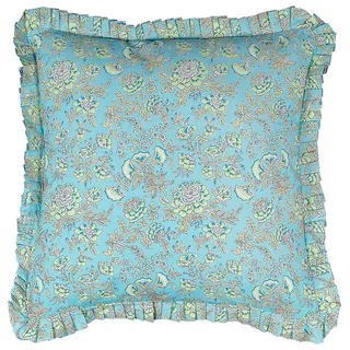 Beliani Dekokissen Amoena 45 x 45 cm Blau