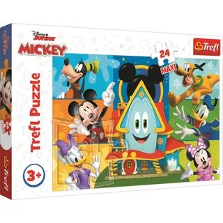 TREFL Puzzle Mickeyho klubík: Mickey Mouse a kamarádi MAXI 24 dílk