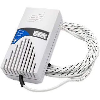 Schabus Smart-Wassermelder WWD 450 mit Sensorkabel (230V, Schuko) Push-Nachricht via Smart-Life-App, Leckage/Wasserschutz für Keller, Bad, Küche, Aquarium