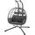 Polyrattan Doppelhängesessel Aria grau