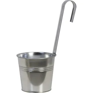 Hängewandeimer 13,5 cm x 11 cm x 29 cm Zink Standard