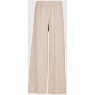 Schlupfhose MADELEINE "Palazzohose Schlupfhose mit grafischen Muster", Damen, Gr. 38, N + K Gr, berber, Obermaterial: 100% Viskose CV., Hosen Schlupfhose