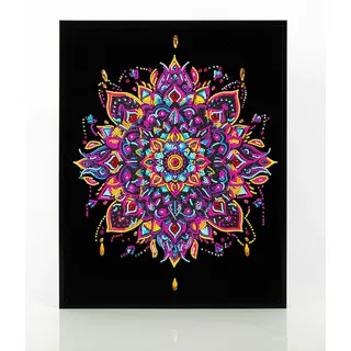 needle art world Diamond Painting Neon Mandala Kreativset