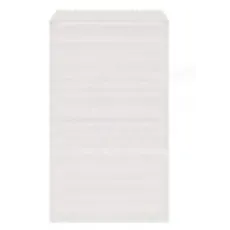 Papier Flachbeutel weiß 13 x 19 cm
