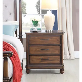 Design Nacht Tisch Konsole Beistell Schlaf Zimmer Luxus Konsolen Tische Holz Neu - Braun